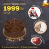 1999 Rs DEAL - Kitkat cake, flower bouquet, card, free delivery